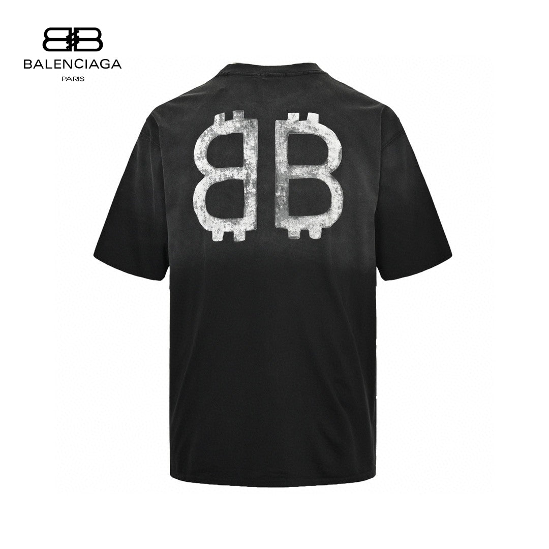 Balenciaga Spray-paint Logo T-shirt (black) Unisex Streetwear Limited Edition - The Balenciaga Spray-Paint Logo T-Shirt in black is a striking piece that combines casual style