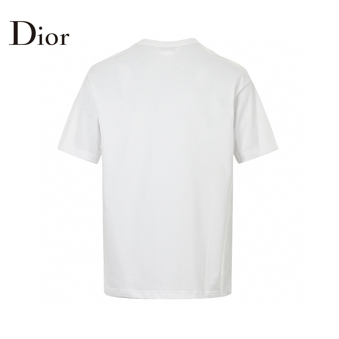 Dior Safety Pin Logo T-shirt - White Unisex Streetwear Limited Edition - This Dior t-shirt features a unique design with the brand name and a stylized safety