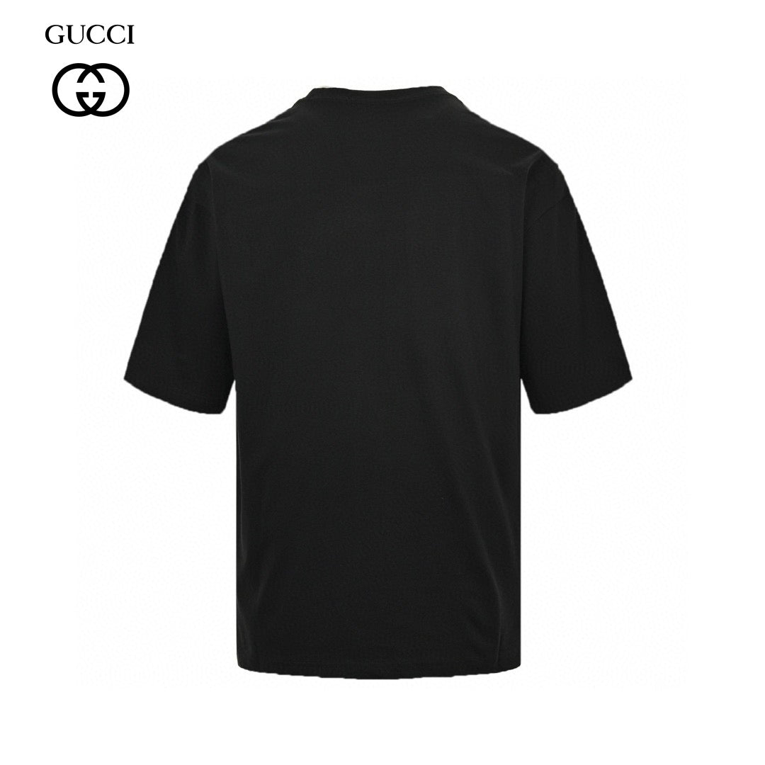 Gucci Retro Game T-shirt (black) Unisex Streetwear Limited Edition - The Gucci Retro Game T-Shirt in black combines luxury with a playful nod to vintage