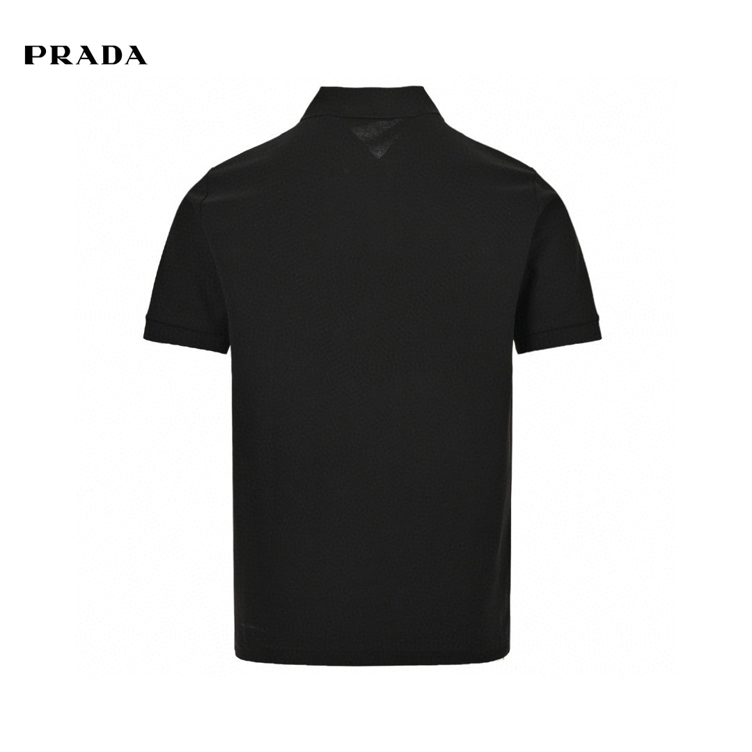 Prada Classic Polo Shirt - Black Unisex Streetwear Limited Edition