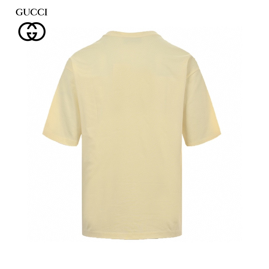 Gucci Retro Game T-shirt (cream) Unisex Streetwear Limited Edition - The Gucci Retro Game T-Shirt in cream is a nostalgic piece that pays homage to