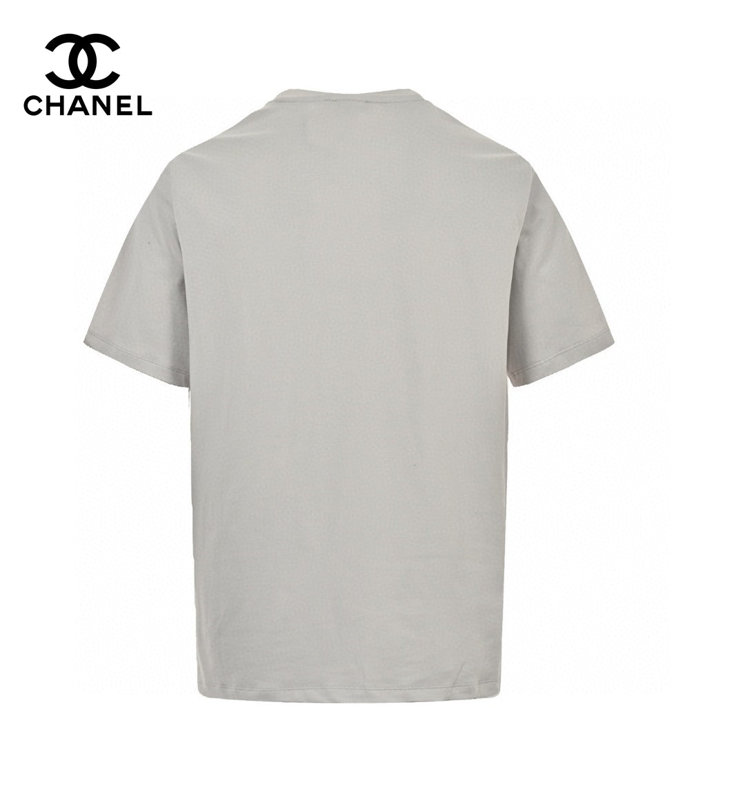 Chanel Milano Fashion Week T-shirt (gray) Unisex Streetwear Limited Edition - This gray Chanel Milano Fashion Week T-shirt offers a blend of high fashion and casual