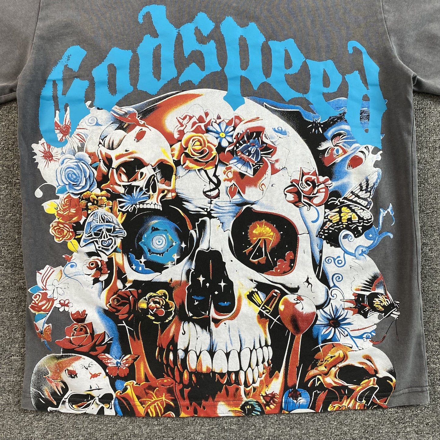 GODSPEED Eternal Dream T-shirt Washed - Grey Unisex Streetwear Limited Edition