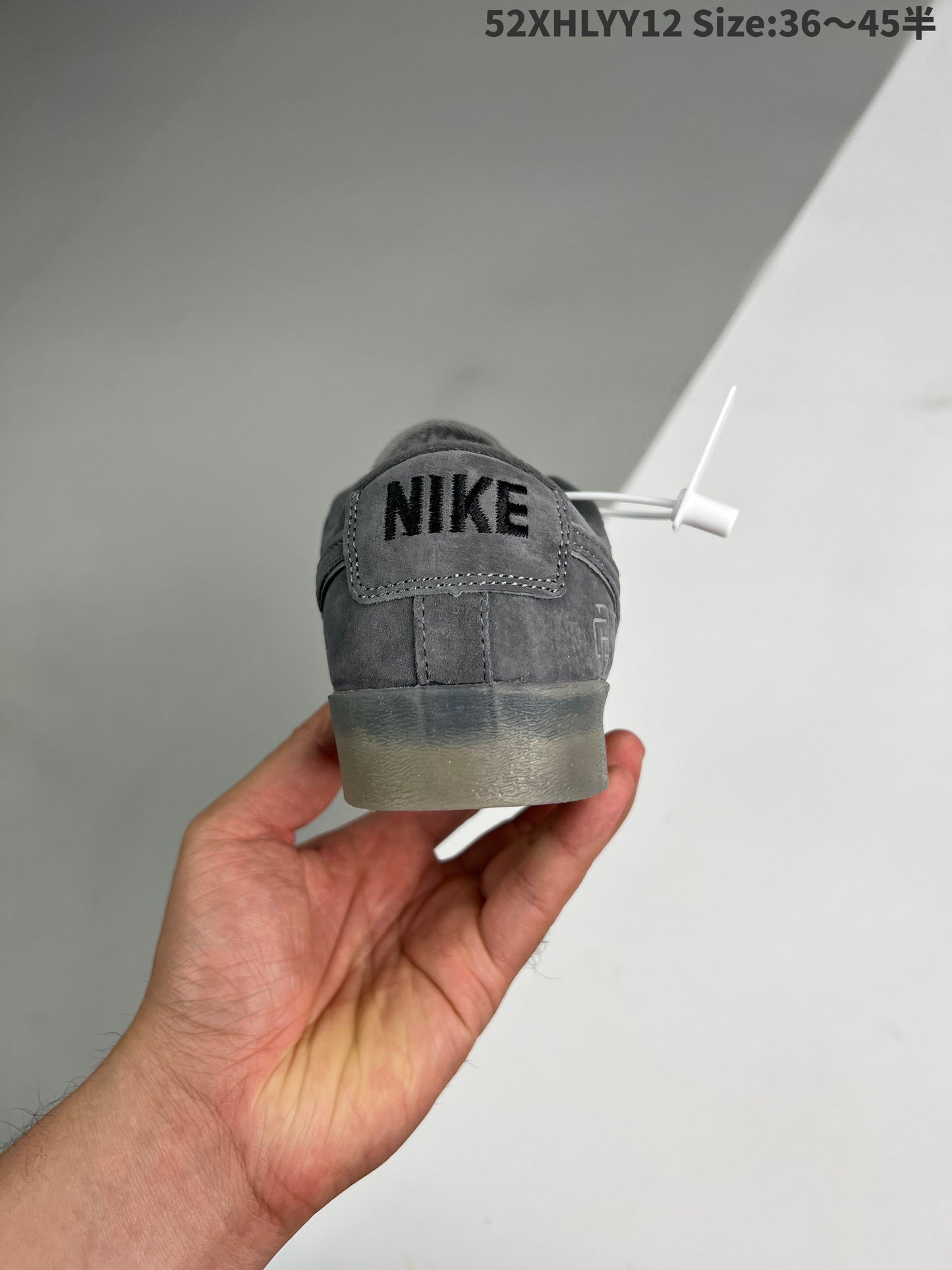 Nike Blazer Low - Reigning Champ2.0 - Red Unisex Streetwear Limited Edition - The Nike Blazer Low x Reigning Champ 2.0 in grey suede with a reflective 3M