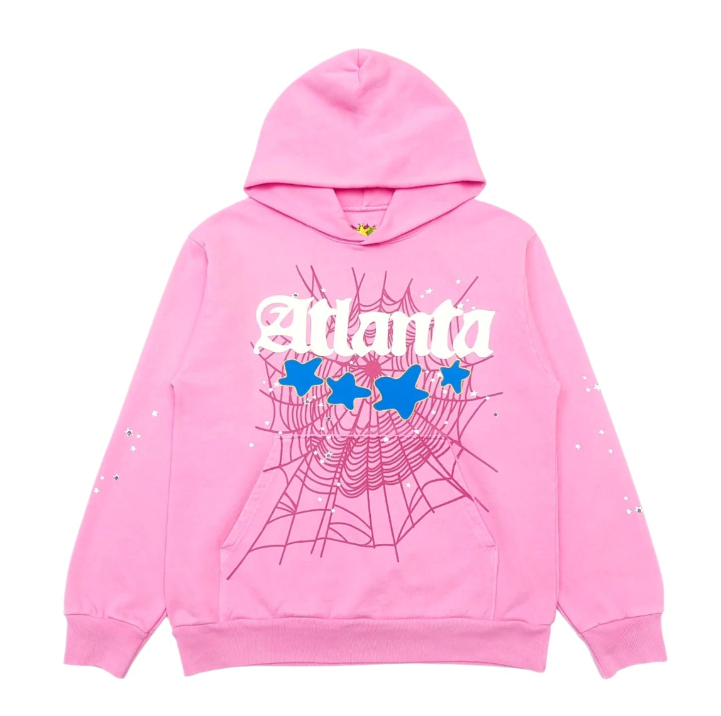 SP5DER Atlanta Hoodie - Pink Unisex Streetwear Limited Edition - The SP5DER ATLANTA HOODIE PINK - REPLICA brings bold streetwear vibes to life with its