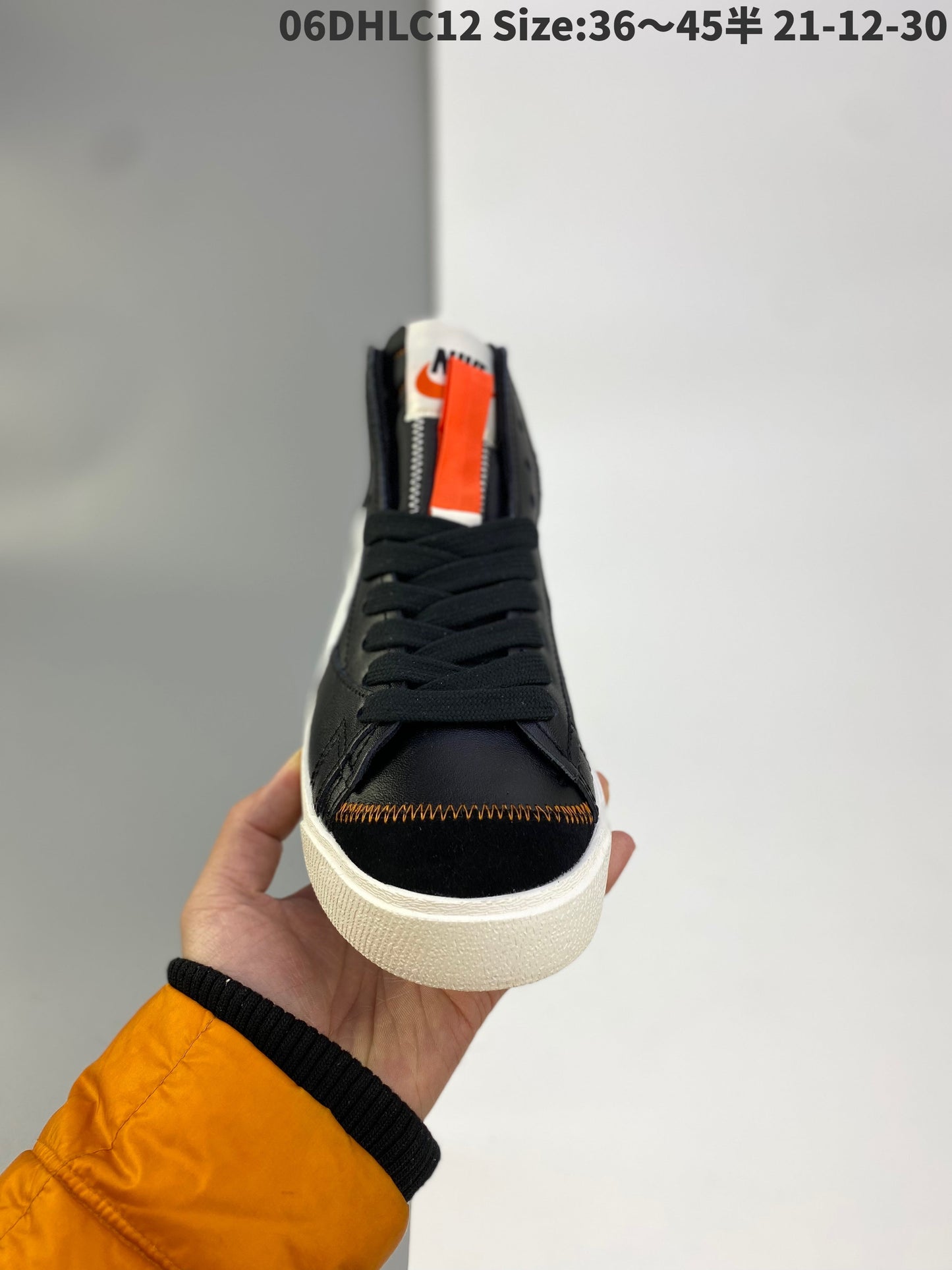 Nike Blazer Mid'1977 Vintage - Black Unisex Streetwear Limited Edition - The Nike Blazer Mid '1977 Vintage Deconstructed in Black and White redefines the classic high-top