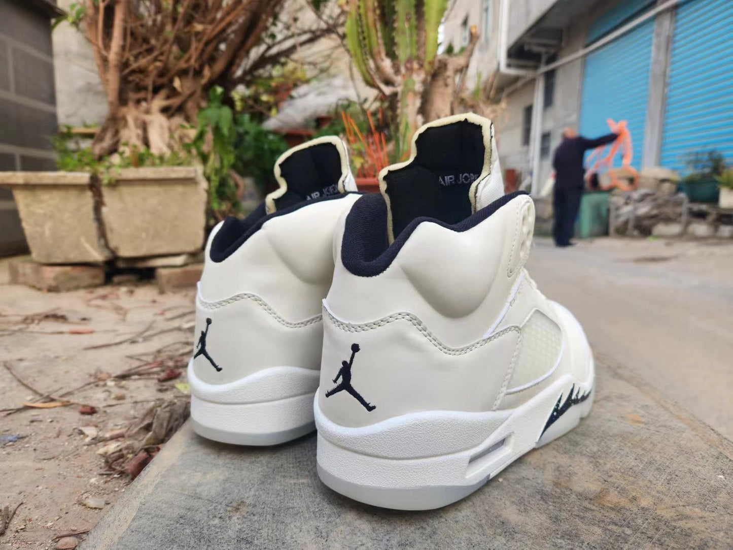 Jordan 5 Off-white Unisex Streetwear Limited Edition