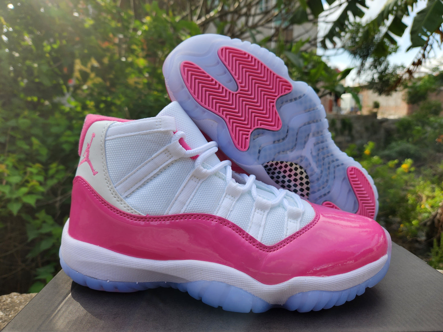 JORDAN 11 Valentine's Day - White Unisex Streetwear Limited Edition - **Air Jordan 11 Valentine's Day** The Air Jordan 11 Valentine's Day is a stylish and
