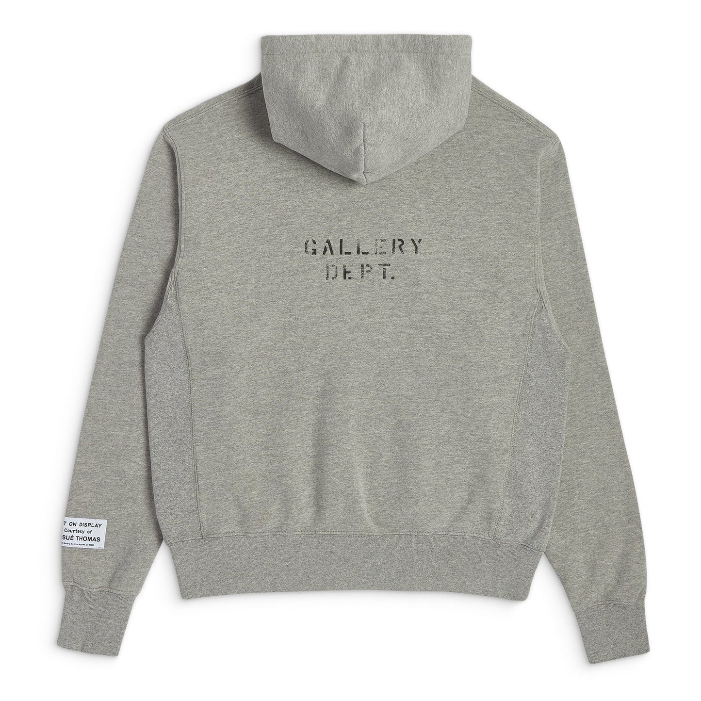 GALLERY Dept Logo Hoodie - Black Unisex Streetwear Limited Edition - **Gallery Dept. Grey Hoodie: Detailed Product Description** Elevate your casual wardrobe with the Gallery Dept.