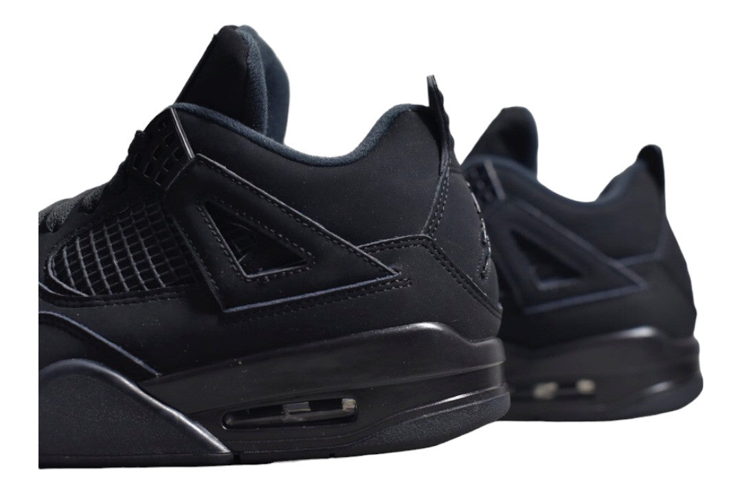 JORDAN 4 Cat Sneakers - Black Unisex Streetwear Limited Edition