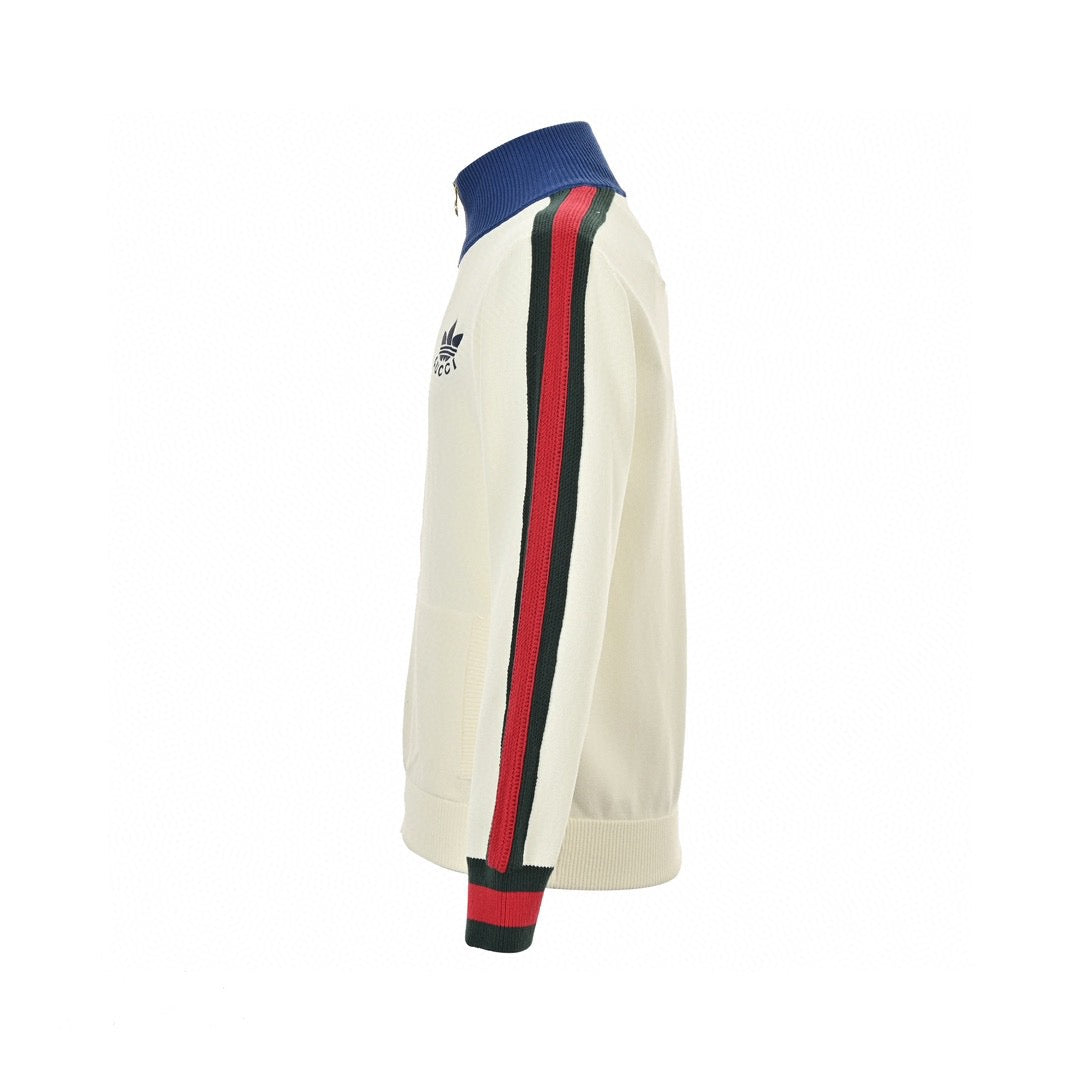 GUCCI - Adidas Track Jacket - Beige Unisex Streetwear Limited Edition