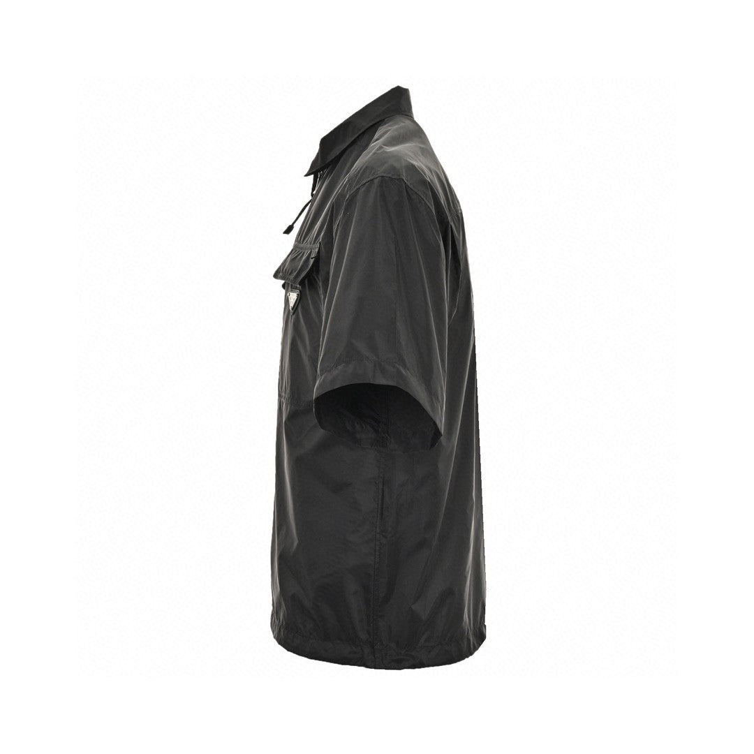 Prada Short-sleeve Jacket - Black Unisex Streetwear Limited Edition - This Prada jacket features a stylish design with a black color. It includes a full-zip