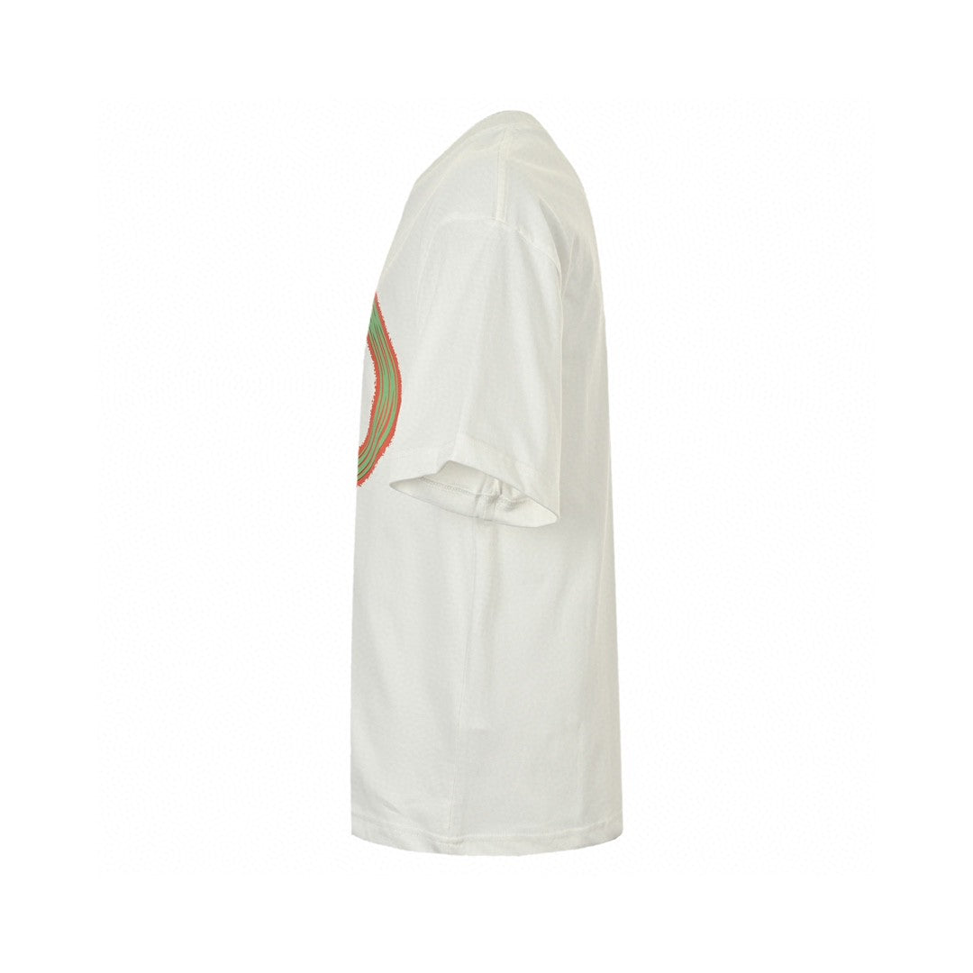 Gucci Multicolor Interlocking G Logo T-shirt - White Unisex Streetwear Limited Edition - This Gucci t-shirt features a large, multicolor interlocking G logo on the front. The vibrant