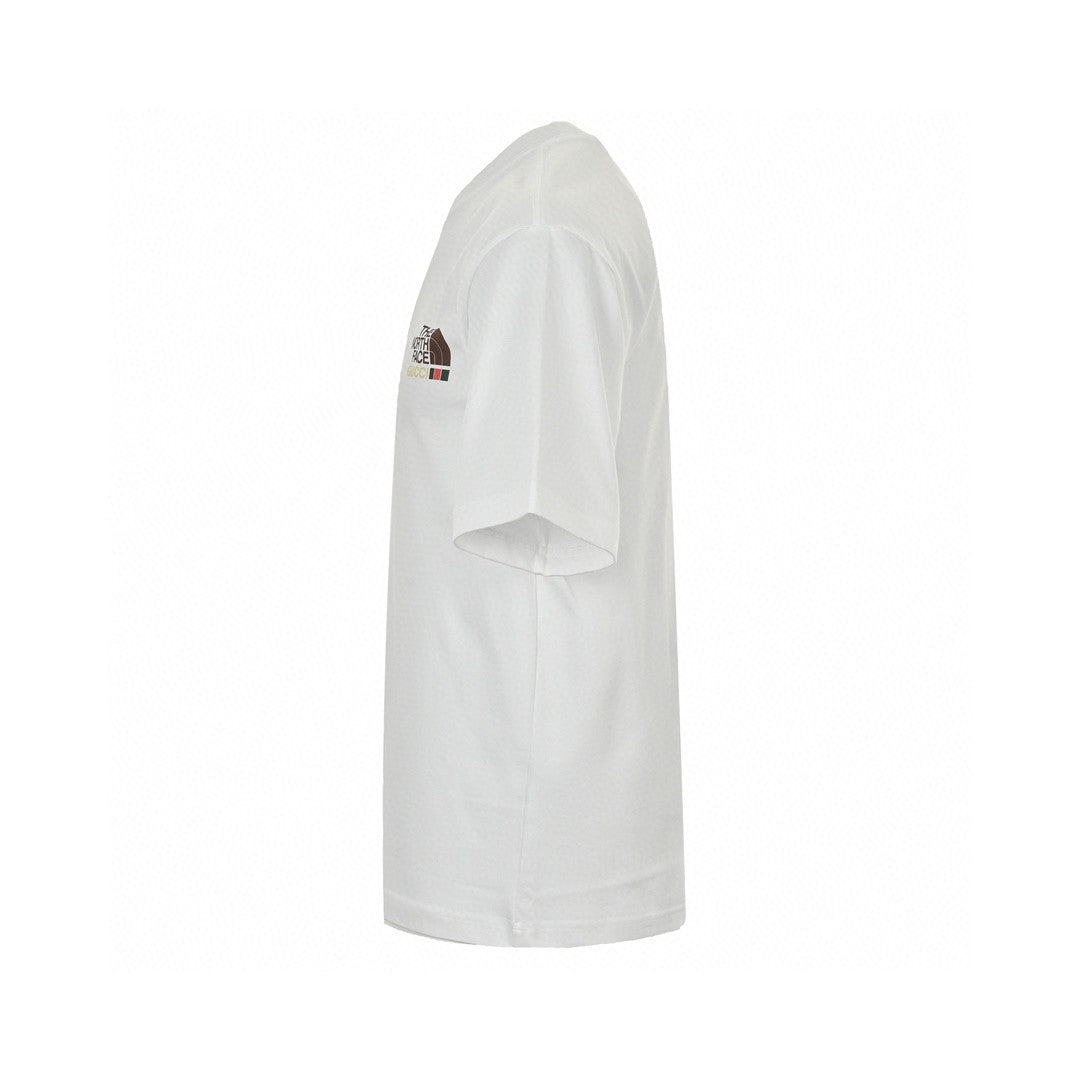 The North Face - Gucci Nature Print T-shirt - White Unisex Streetwear Limited Edition - The North Face x Gucci Nature Print T-Shirt is a stylish blend of luxury and