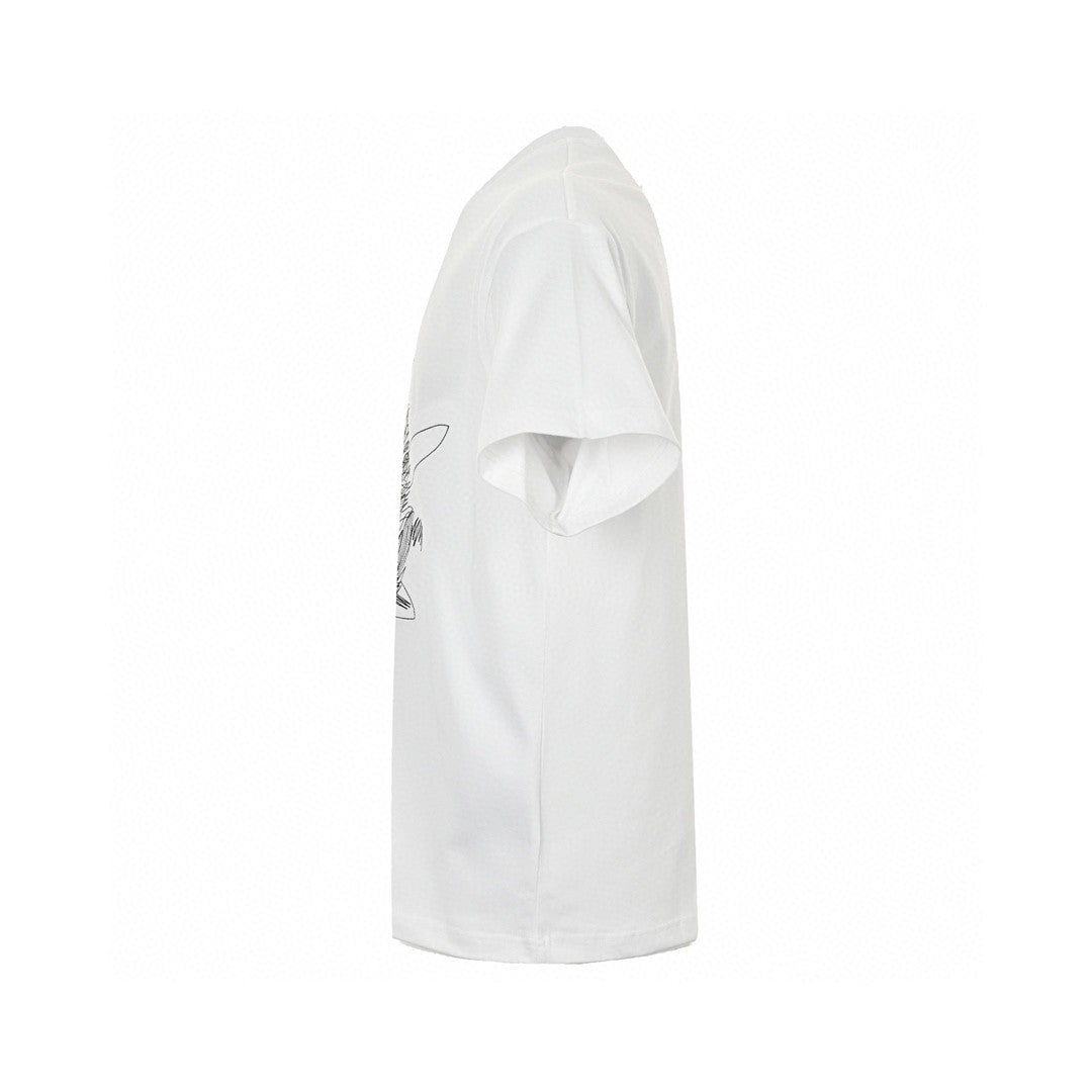 Dior Scribble Design T-shirt - White Unisex Streetwear Limited Edition - This Dior t-shirt features a unique scribble design forming the iconic Dior logo. Made from