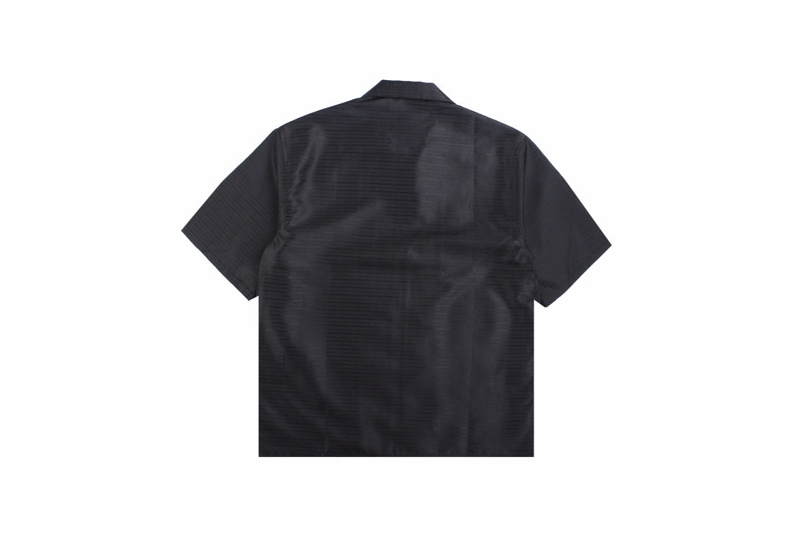 Prada Zip-up Shirt - Black Unisex Streetwear Limited Edition - <p dir='ltr'><span>A sleek Prada zip-up shirt featuring a minimalist design. Black color with a