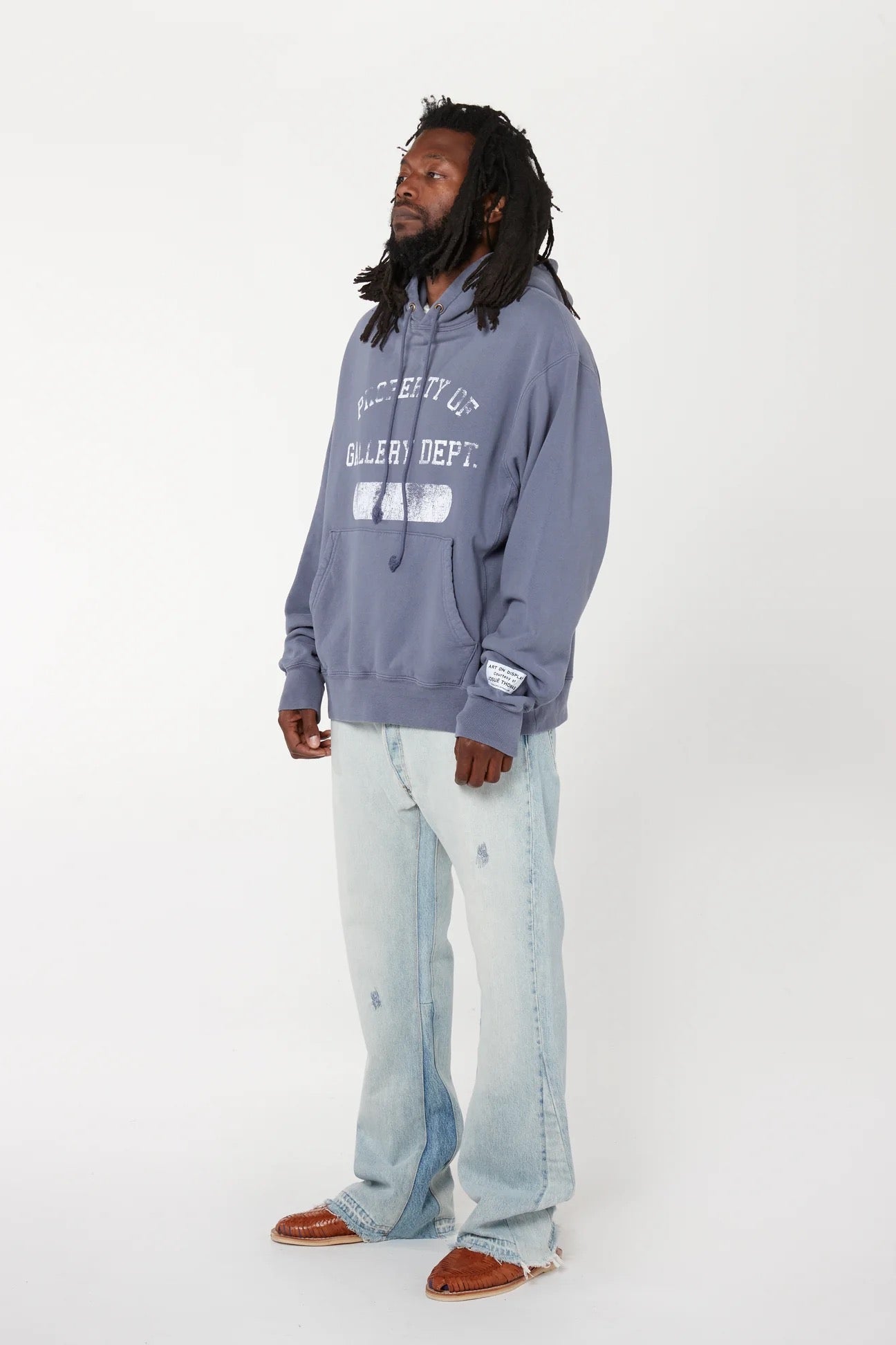 GALLERY Dept Property P - O Hoodie - Red Unisex Streetwear Limited Edition - **Gallery Dept. 'Property Of' Hoodie: Detailed Product Description** Step up your streetwear game with the