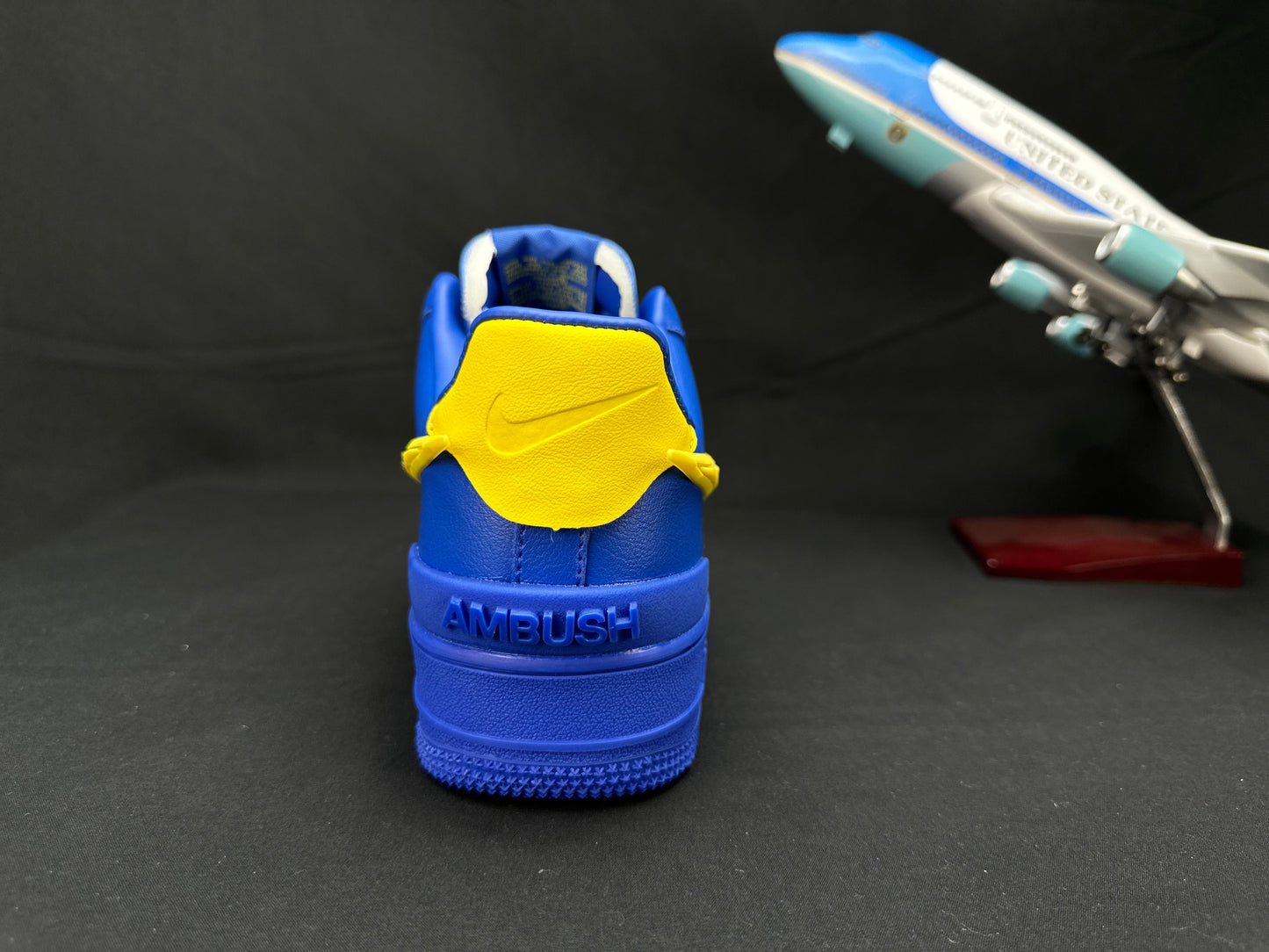 NIKE Air Force 1 'big Swoosh Blue' Unisex Streetwear Limited Edition - **Nike Air Force 1 'Big Swoosh Blue'** The Nike Air Force 1 'Big Swoosh Blue'