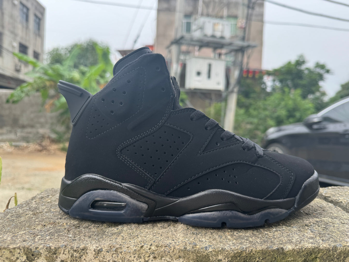 Jordan 6 'triple Black' Unisex Streetwear Limited Edition - The Air Jordan 6 'Triple Black' is a sleek and stealthy iteration of the iconic