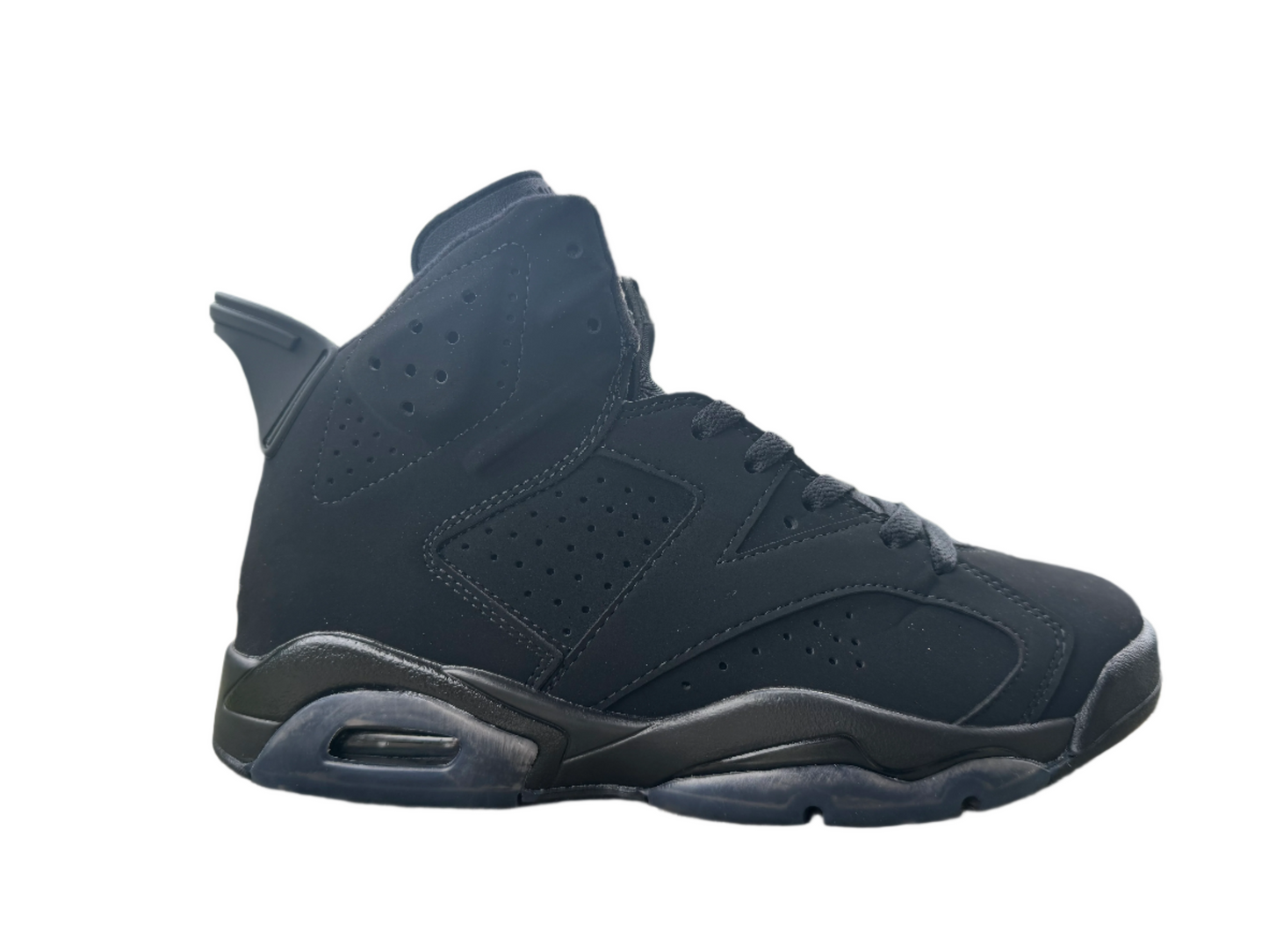 Jordan 6 'triple Black' Unisex Streetwear Limited Edition - The Air Jordan 6 'Triple Black' is a sleek and stealthy iteration of the iconic
