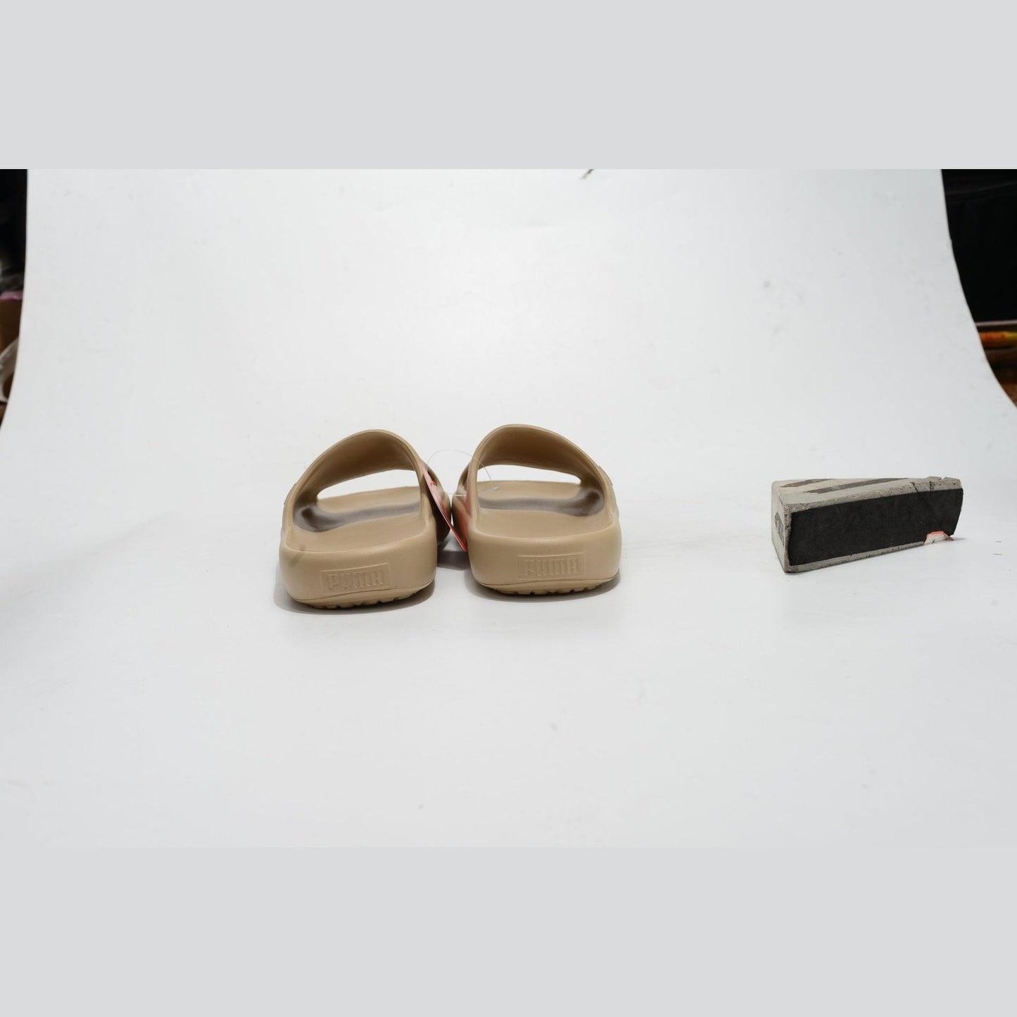 PUMA Shibui Cat Slide - Khaki Light Sand - Red Unisex Streetwear Limited Edition
