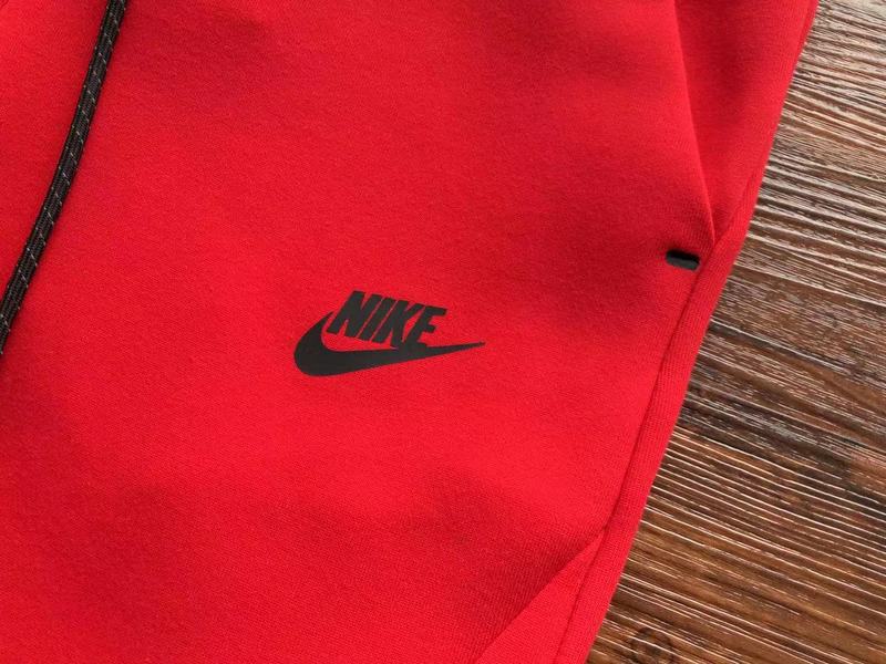 NIKE Tech Fleece Pants - University - Red Unisex Streetwear Limited Edition