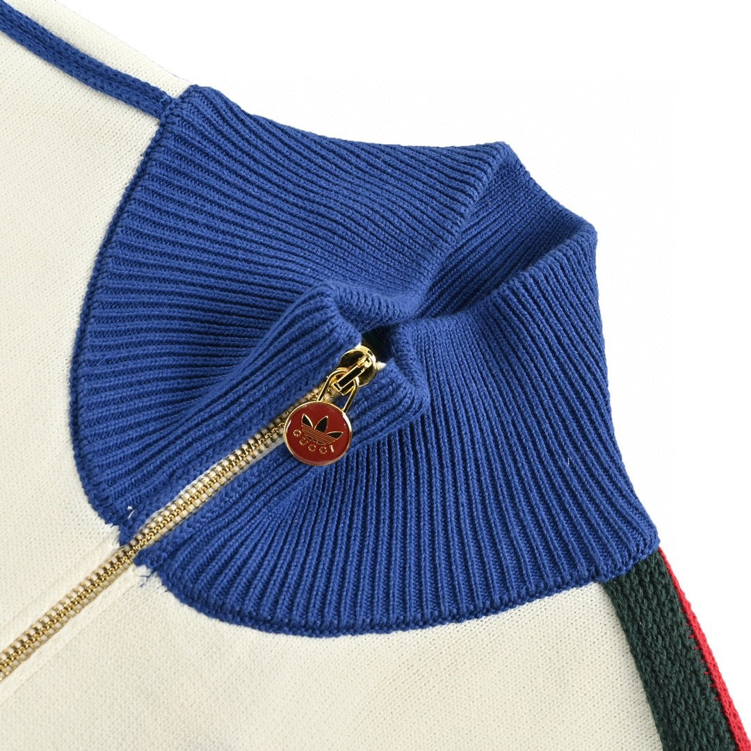 GUCCI - Adidas Track Jacket - Beige Unisex Streetwear Limited Edition
