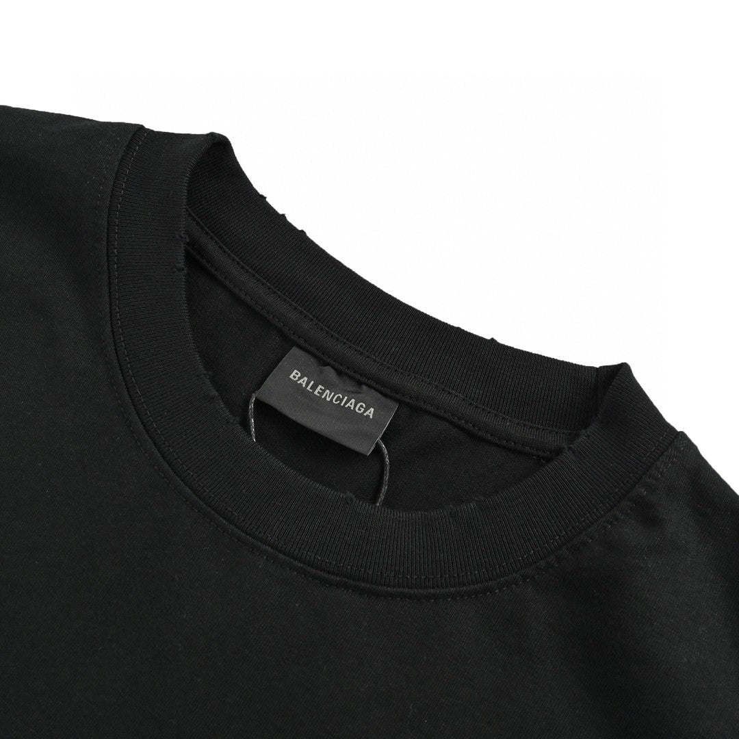 BALENCIAGA Political Campaign T-shirt - Black Unisex Streetwear Limited Edition