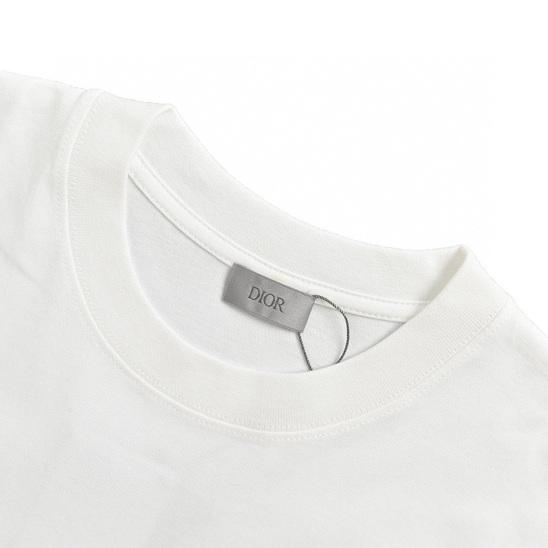 Dior Classic Logo T-shirt (white) Unisex Streetwear Limited Edition - The Dior Classic Logo T-Shirt in white is a timeless and elegant piece that exudes