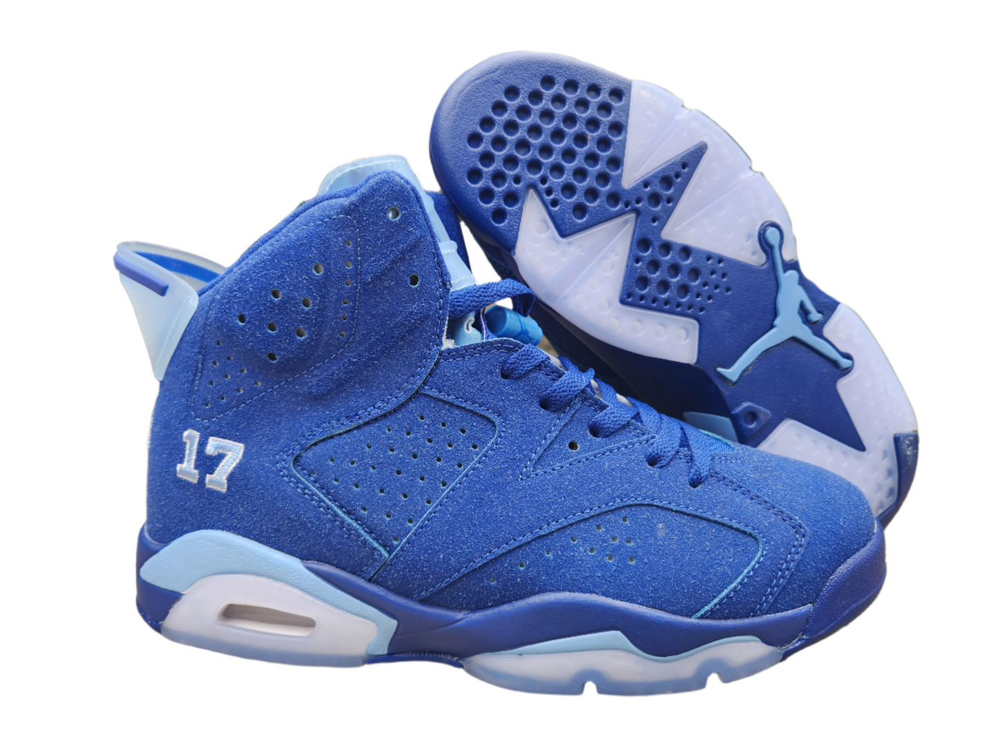 Jordan 6 'jimmy Butler' - Blue Unisex Streetwear Limited Edition - The Air Jordan 6 'Jimmy Butler' is a vibrant and bold sneaker that stands out