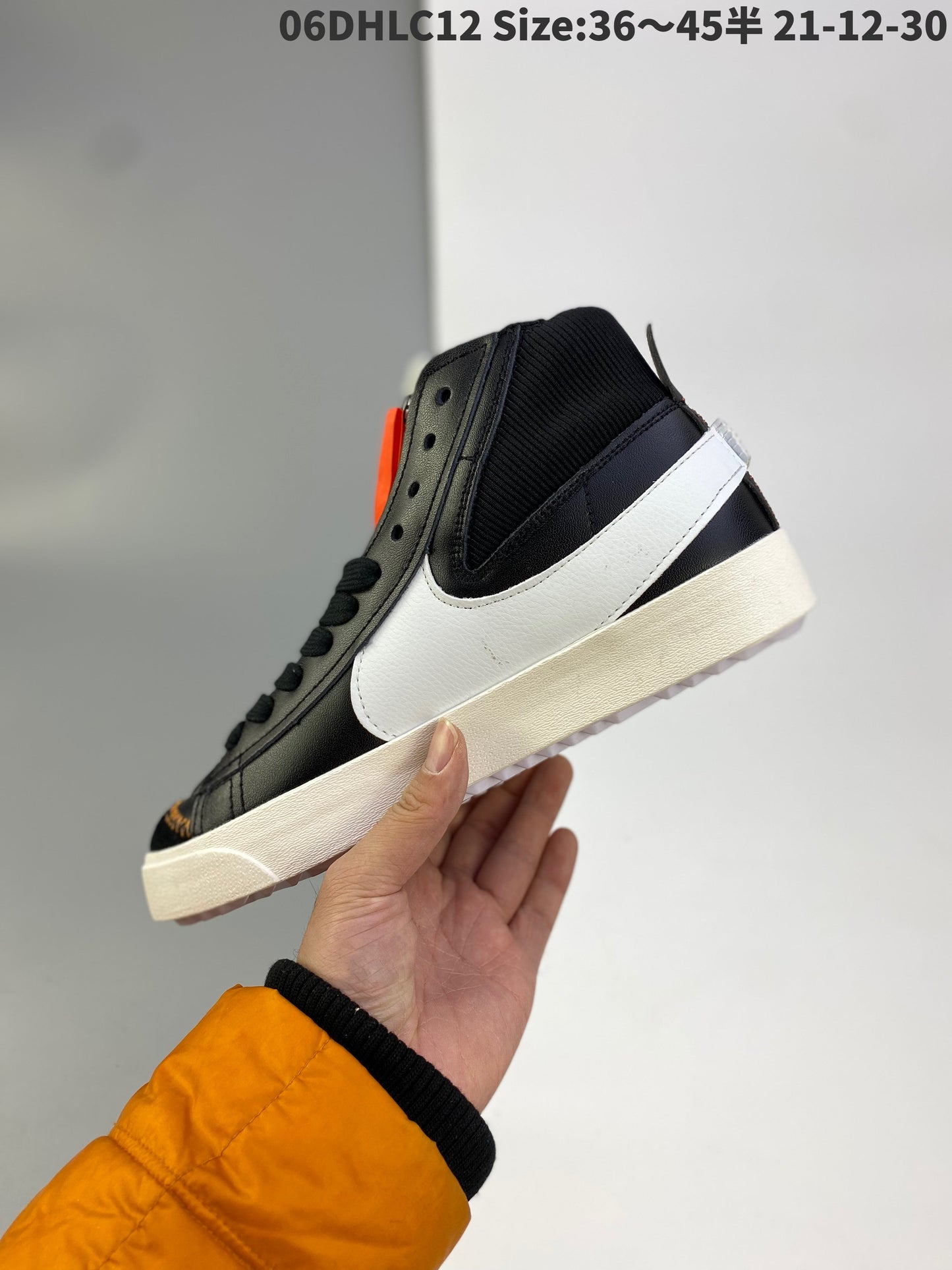 Nike Blazer Mid'1977 Vintage - Black Unisex Streetwear Limited Edition - The Nike Blazer Mid '1977 Vintage Deconstructed in Black and White redefines the classic high-top