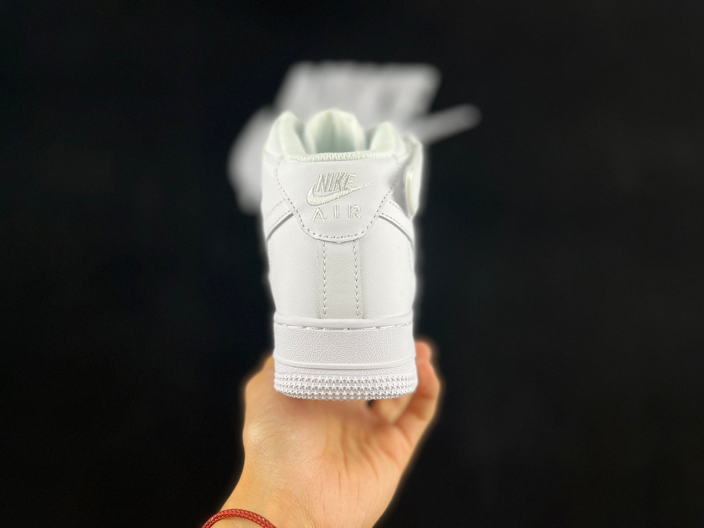 NIKE Air Force 1 Mid 'triple White' Unisex Streetwear Limited Edition - **Nike Air Force 1 Mid 'Triple White'** The Nike Air Force 1 Mid 'Triple White'