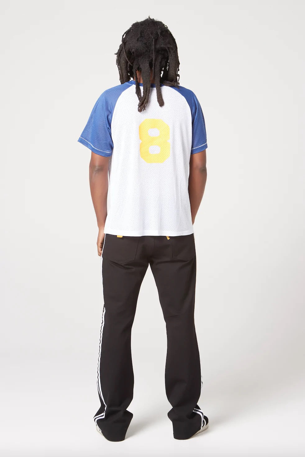 GALLERY Dept Jr High Jersey Jogger Pants - White Unisex Streetwear Limited Edition - **Gallery Dept. 'Property Of' Raglan T-Shirt** Embrace a sporty yet stylish look with the Gallery