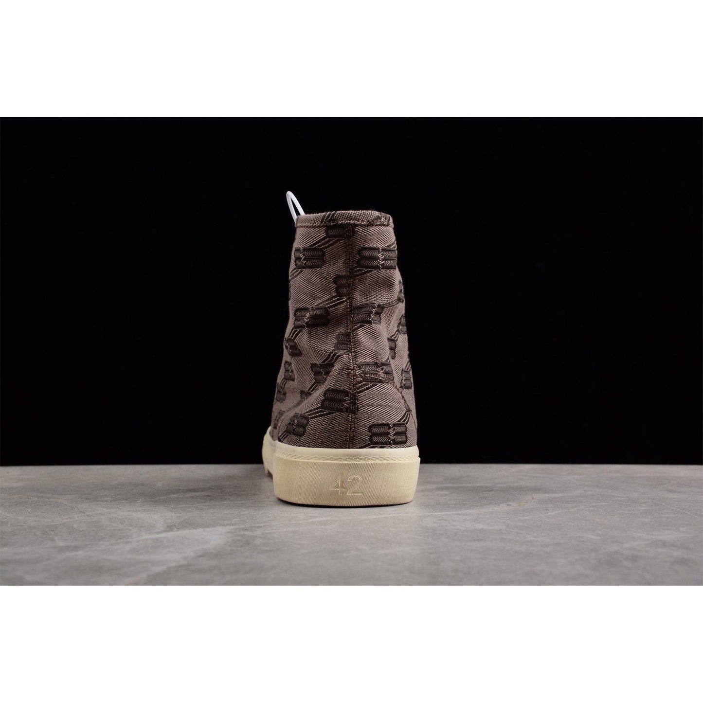 BALENCIAGA Paris High Vulc Destr - Bb Cloth Sneakers - Red Unisex Streetwear Limited Edition - The Balenciaga Paris High Vulc Destr x BB Cloth sneakers merge iconic style with urban