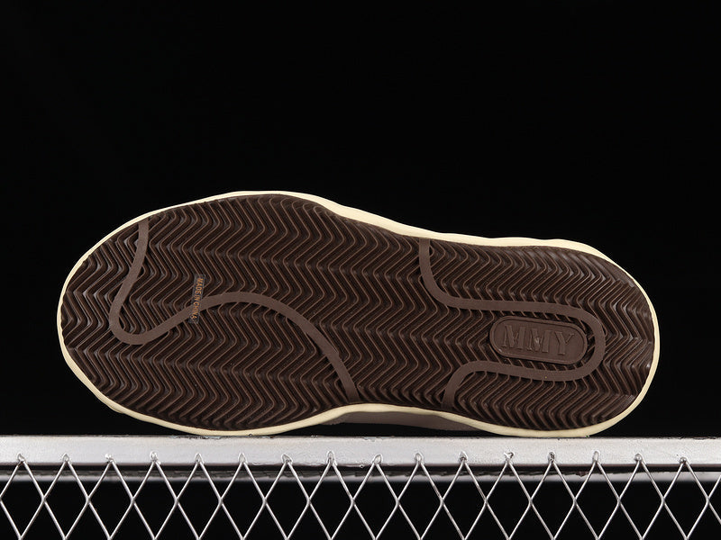 MAISON Mihara Yasuhiro Blakey Og Sole Leather Low Beige Sneakers - White Unisex Streetwear Limited Edition