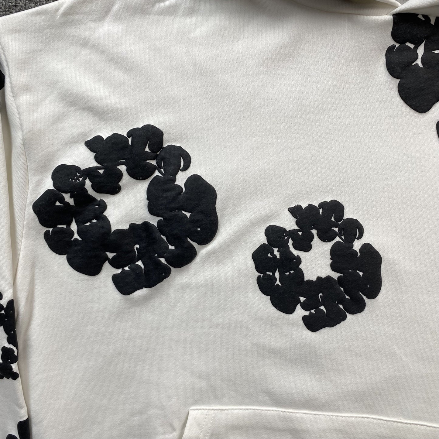 DENIM Tears Cotton Wreath Hoodie - White Unisex Streetwear Limited Edition