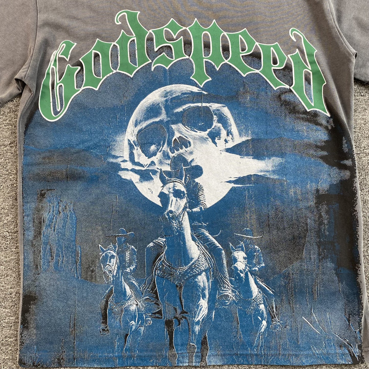 GODSPEED Amigos T-shirt Washed - Grey Unisex Streetwear Limited Edition