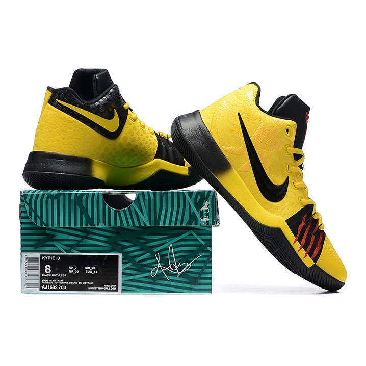 NIKE Kyrie 3 - Mamba Mentality Shoes - Black Unisex Streetwear Limited Edition
