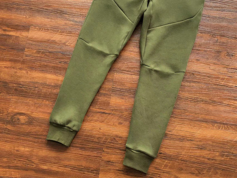 NIKE Tech Fleece Pants - Olive - Green Unisex Streetwear Limited Edition - The NIKE TECH FLEECE PANTS OLIVE GREEN - REPLICA blend modern sportswear innovation with streetwear