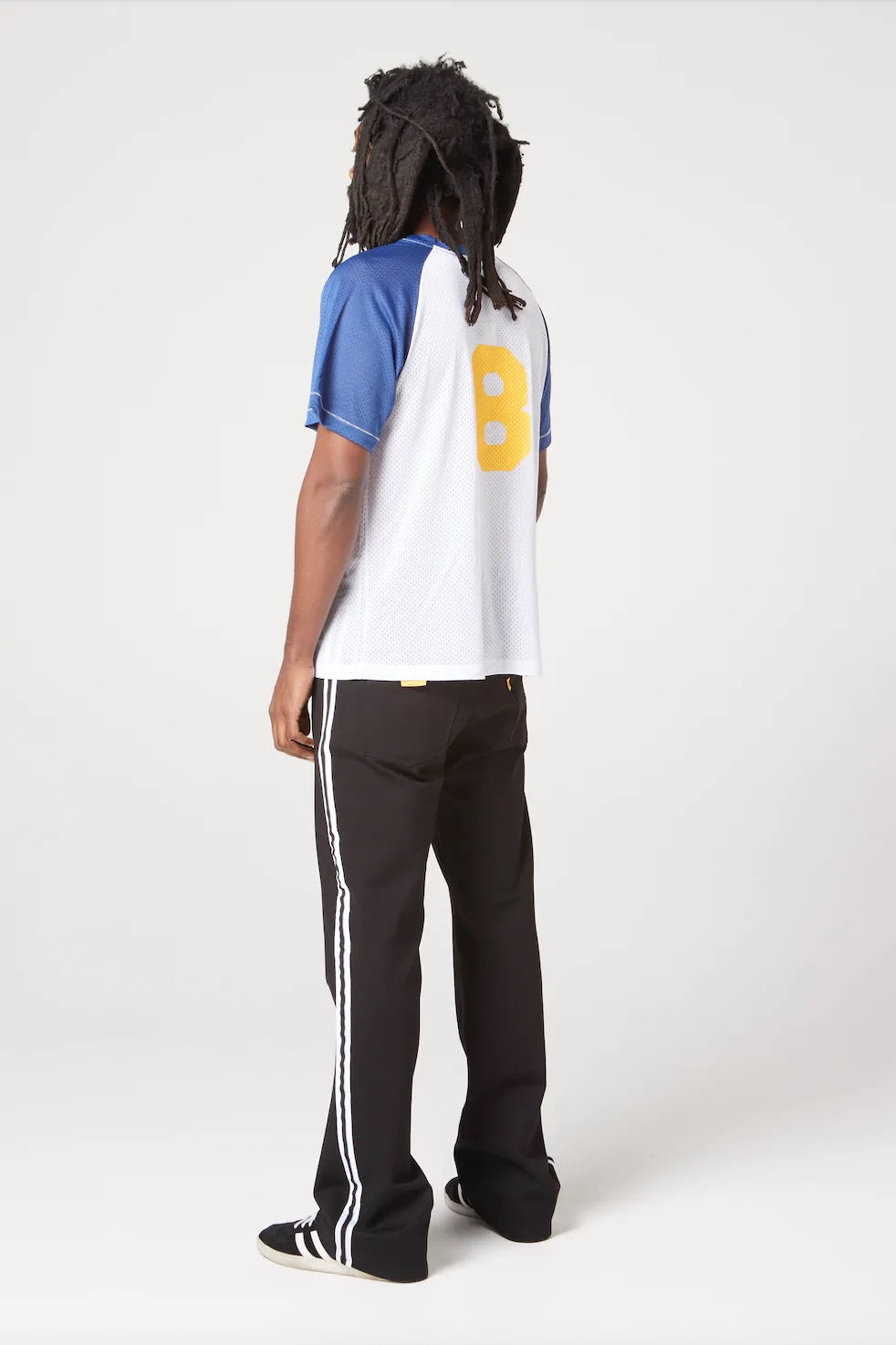 GALLERY Dept Jr High Jersey Jogger Pants - White Unisex Streetwear Limited Edition - **Gallery Dept. 'Property Of' Raglan T-Shirt** Embrace a sporty yet stylish look with the Gallery