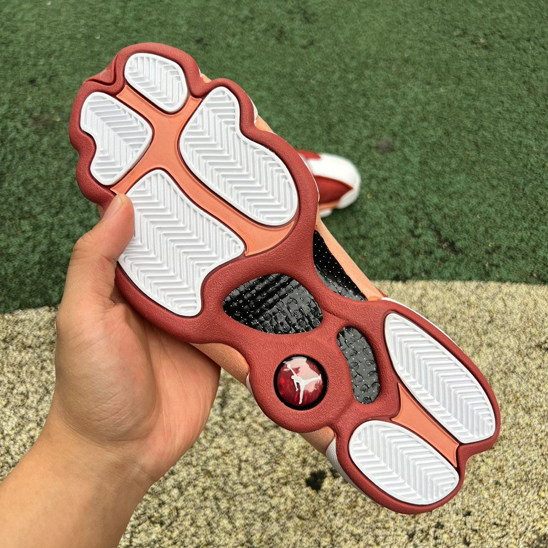 JORDAN 13 dune Red Unisex Streetwear Limited Edition