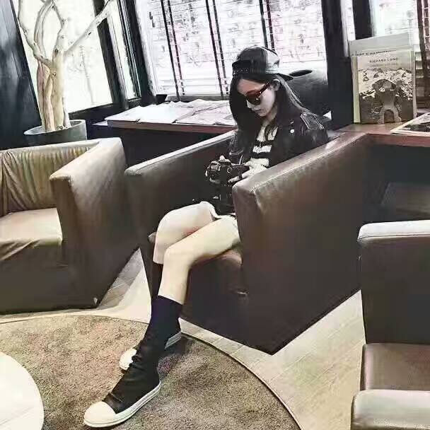 Over-the-Knee Leather Sneakers - Black Unisex Streetwear Limited Edition - **Over-the-Knee Leather Sneakers** Introducing a bold fusion of sneaker and boot, these over-the-knee leather sneakers