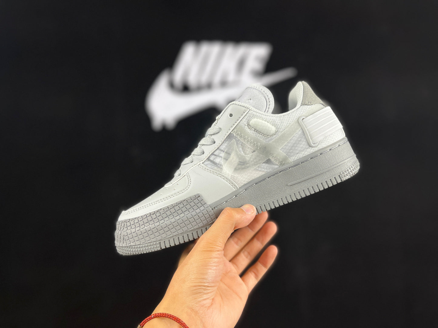 NIKE Air Force 1 'deconstruction Utility' - Red Unisex Streetwear Limited Edition - **Nike Air Force 1 'Deconstruction Utility'** The Nike Air Force 1 'Deconstruction Utility' is a