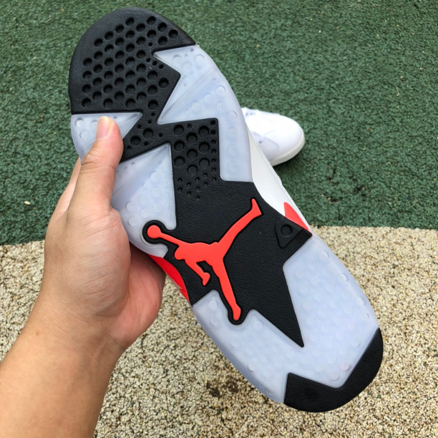 Jordan 6 Infrared Unisex Streetwear Limited Edition - The Air Jordan 6 'Infrared' is a classic and iconic sneaker that has remained a