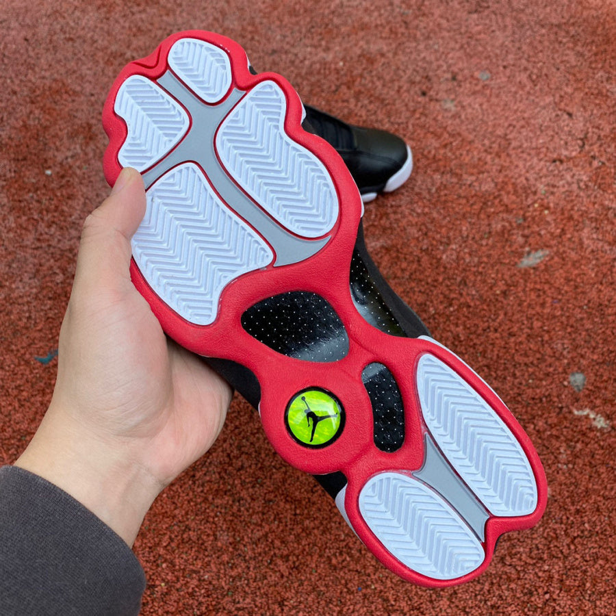 Jordan 13 And White Sneakers - Black Unisex Streetwear Limited Edition - The Air Jordan 13 showcased here blends iconic style with modern performance, making it a