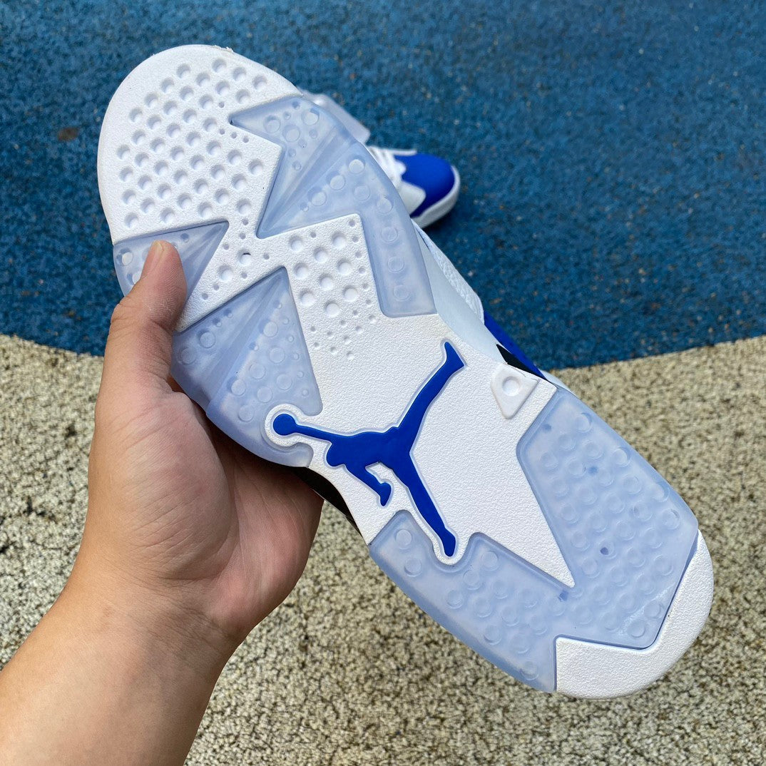 Jordan 6 'sport Blue' Unisex Streetwear Limited Edition