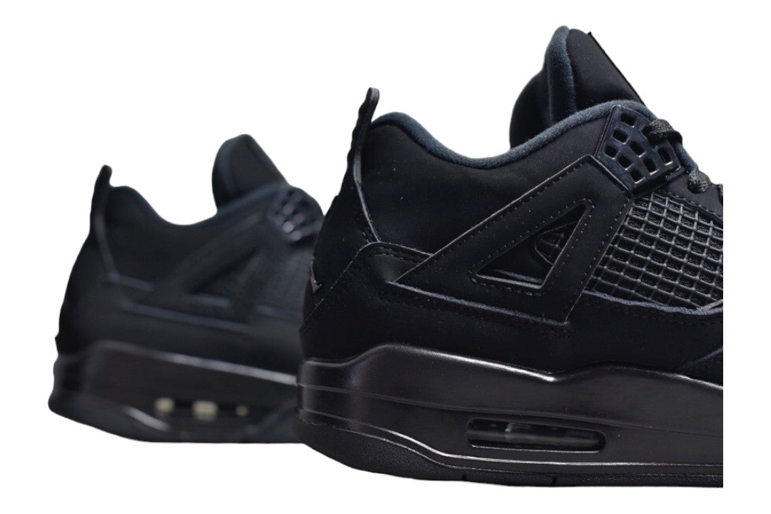 JORDAN 4 Cat Sneakers - Black Unisex Streetwear Limited Edition