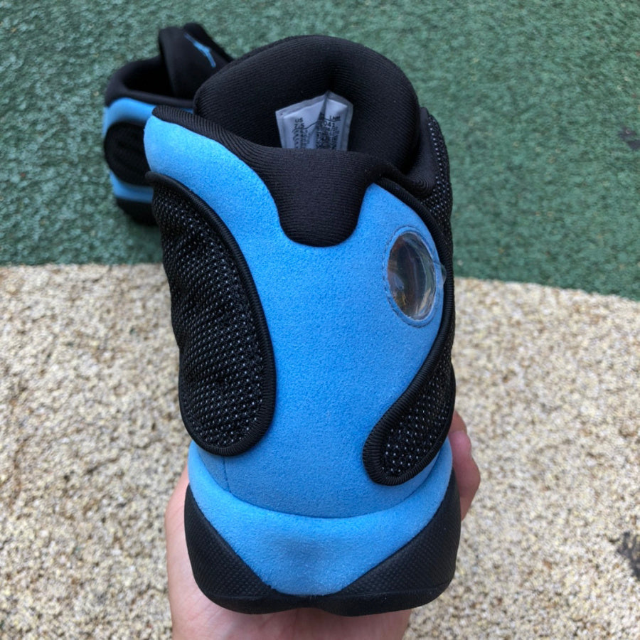 Jordan 13 black - University Blue Unisex Streetwear Limited Edition - The Air Jordan 13 in black and blue is a sleek and dynamic addition to