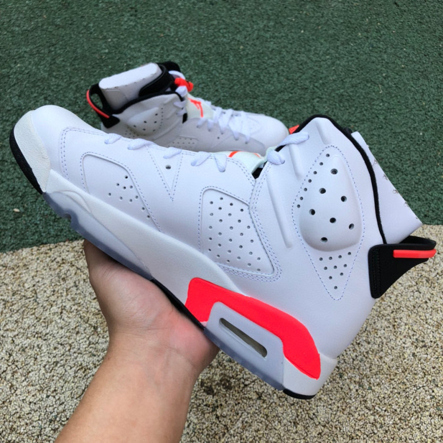 Jordan 6 Infrared Unisex Streetwear Limited Edition - The Air Jordan 6 'Infrared' is a classic and iconic sneaker that has remained a