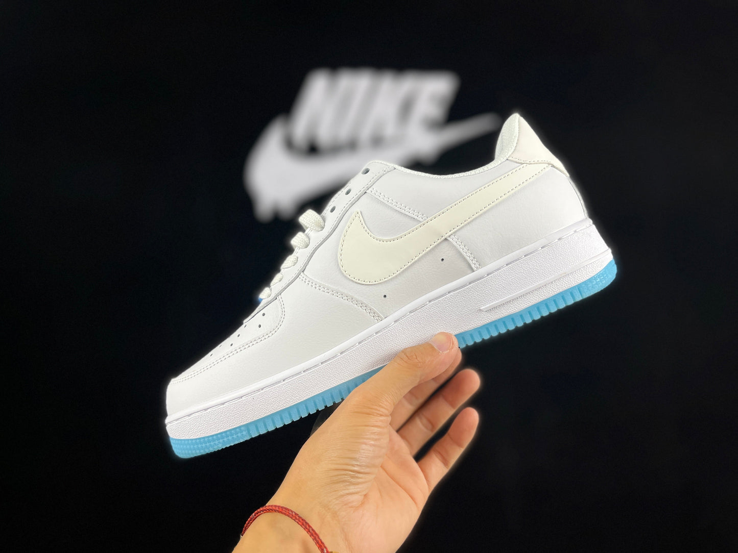 NIKE Air Force 1 'white - Blue - Pink Thermochromatic' Unisex Streetwear Limited Edition - **Nike Air Force 1 'White/Blue/Pink Thermochromatic'** The Nike Air Force 1 'White/Blue/Pink Thermochromatic'